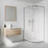 Drench Naturals White Marble PVC Waterproof Bathroom Wall Panel - 1000 x 2400mm