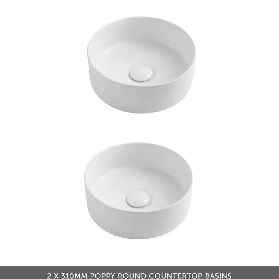 Drench Origin 1000mm Fluted Floorstanding Vanity Unit & Countertop