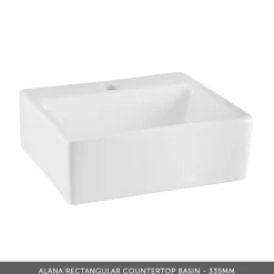 Drench Origin 500mm Fluted Floorstanding Vanity Unit & Countertop