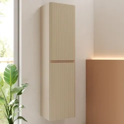 Drench Origin 1500mm Fluted Tall Wall Mounted Cabinet