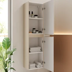 Drench Origin 1500mm Fluted Tall Wall Mounted Cabinet