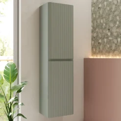 Drench Origin 1500mm Fluted Tall Wall Mounted Cabinet