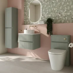 Drench Origin 1500mm Fluted Tall Wall Mounted Cabinet