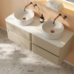 Drench Origin 1200mm Fluted Wall Mounted Vanity Unit & Countertop