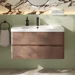 Drench Origin 900mm Fluted Wall Mounted Vanity Unit & Basin