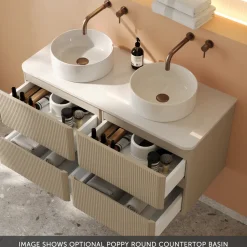 Drench Origin 1000mm Fluted Wall Mounted Vanity Unit & Countertop