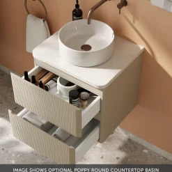 Drench Origin 500mm Fluted Wall Mounted Vanity Unit & Countertop
