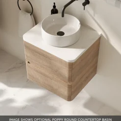 Drench Origin 500mm Fluted Wall Mounted Vanity Unit & Countertop