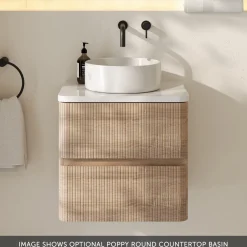 Drench Origin 500mm Fluted Wall Mounted Vanity Unit & Countertop