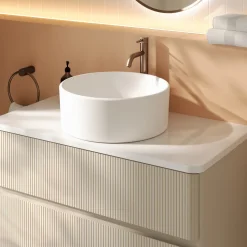 Drench Origin 900mm Fluted Wall Mounted Vanity Unit & Countertop