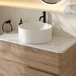 Drench Origin 900mm Fluted Wall Mounted Vanity Unit & Countertop