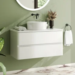 Drench Origin 900mm Wall Mounted Vanity Unit & Countertop