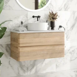 Drench Origin 900mm Wall Mounted Vanity Unit & Countertop