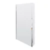 Drench Polished Chrome Fixed L-Shaped Bath Screen with Fixed Return - 1400 x 800mm