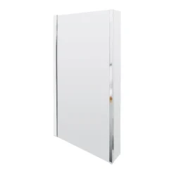 Drench Polished Chrome Fixed L-Shaped Bath Screen with Fixed Return - 1400 x 800mm