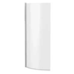 Drench P Shaped Shower Bath with Front Panel and Shower Screen - 1500mm