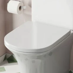 Drench Soft Close Round Wrap Over Toilet Seat With Quick Release Hinges