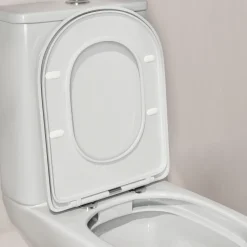 Drench Soft Close Round Wrap Over Toilet Seat With Quick Release Hinges