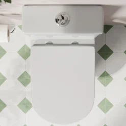 Drench Soft Close Round Wrap Over Toilet Seat With Quick Release Hinges