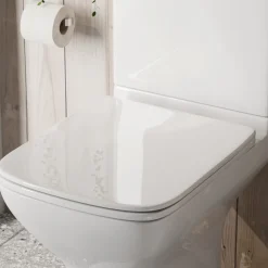 Drench Soft Close Square Slimline Toilet Seat With Quick Release Hinges