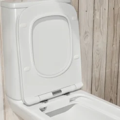 Drench Soft Close Square Slimline Toilet Seat With Quick Release Hinges