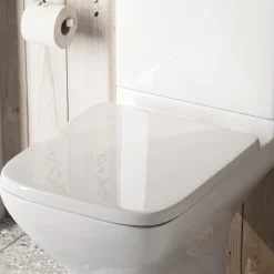 Drench Soft Close Square Wrap Over Toilet Seat With Quick Release Hinges