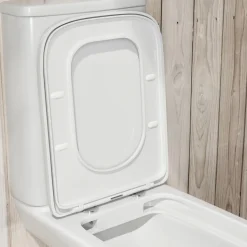 Drench Soft Close Square Wrap Over Toilet Seat With Quick Release Hinges