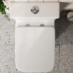 Drench Soft Close Square Wrap Over Toilet Seat With Quick Release Hinges