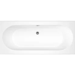 Drench Straight Double Ended Bath - Curved