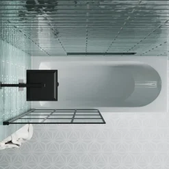 Drench Straight Single Ended Curved Bath & Shower Screen