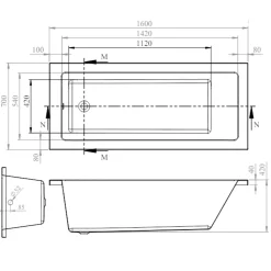 Dylan Complete Matt Black Bathroom Suite with Reinforced Shower Bath & Rimless Toilet