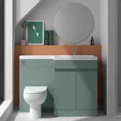 Dylan 1100mm Combination Basin & Toilet Unit - Green