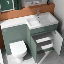 Dylan 1100mm Combination Basin & Toilet Unit - Green