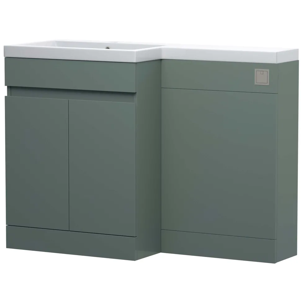 Dylan 1100mm Combination Basin & Toilet Unit - Green