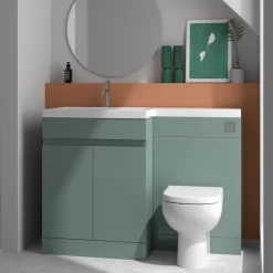 Dylan 1100mm Combination Basin & Toilet Unit - Green