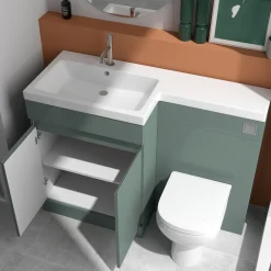 Dylan 1100mm Combination Basin & Toilet Unit - Green