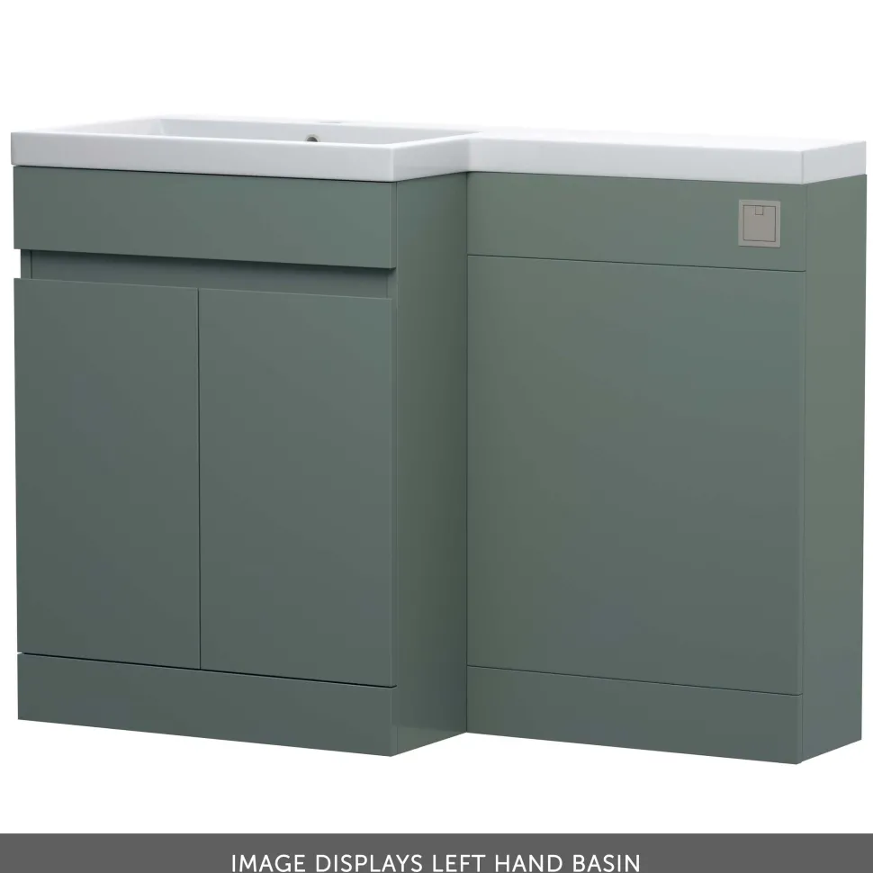 Dylan 1100mm Combination Basin & Toilet Unit - Green