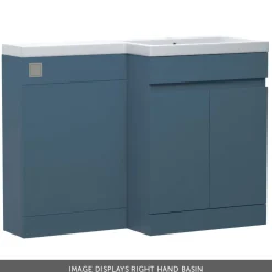 Dylan 1100mm Combination Basin & Toilet Unit - Blue