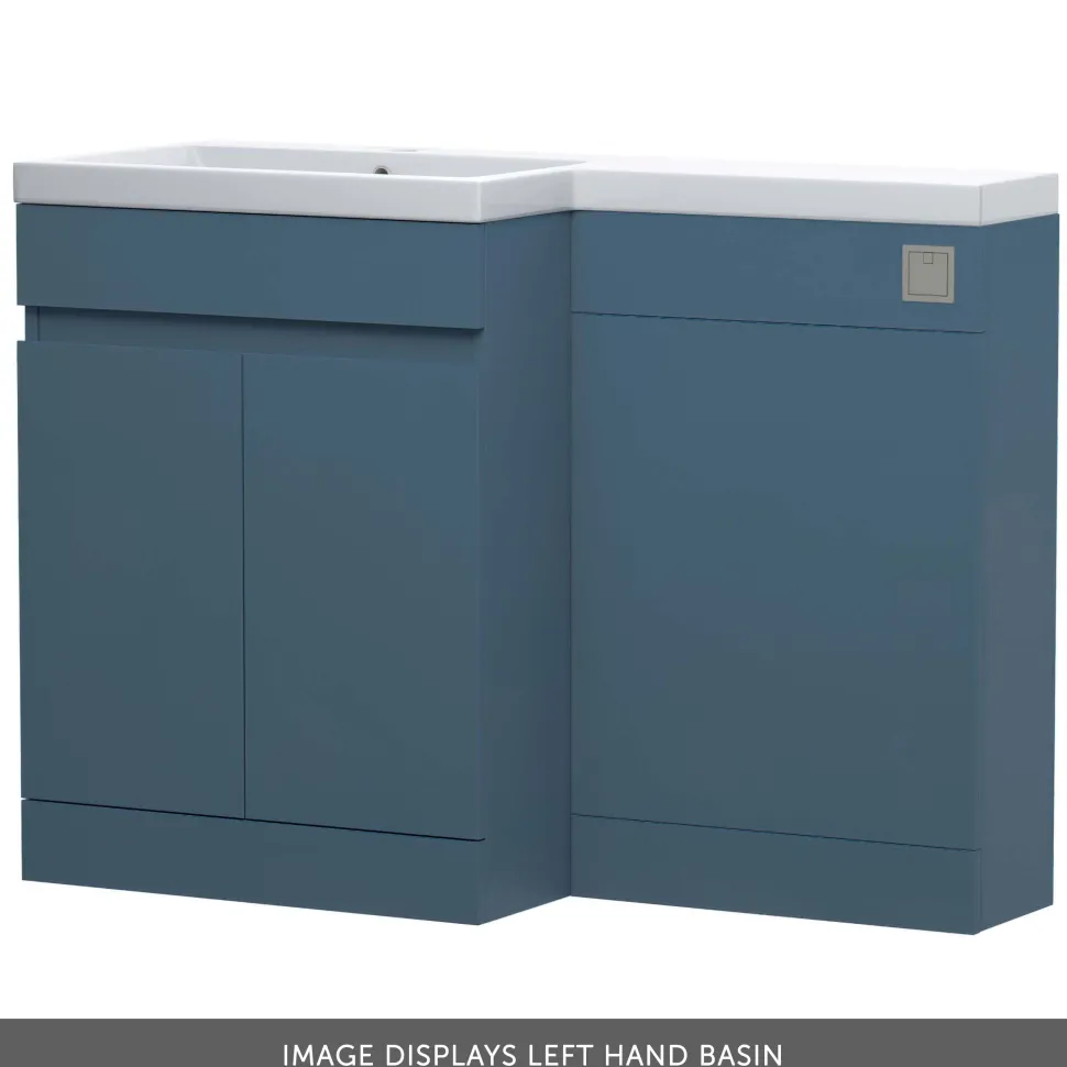 Dylan 1100mm Combination Basin & Toilet Unit - Blue