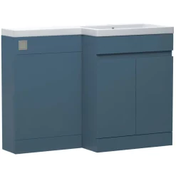 Dylan 1100mm Combination Basin & Toilet Unit - Blue