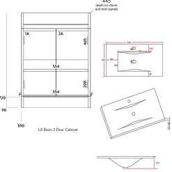 Dylan Rimless Toilet & Vanity Unit Bathroom Suite
