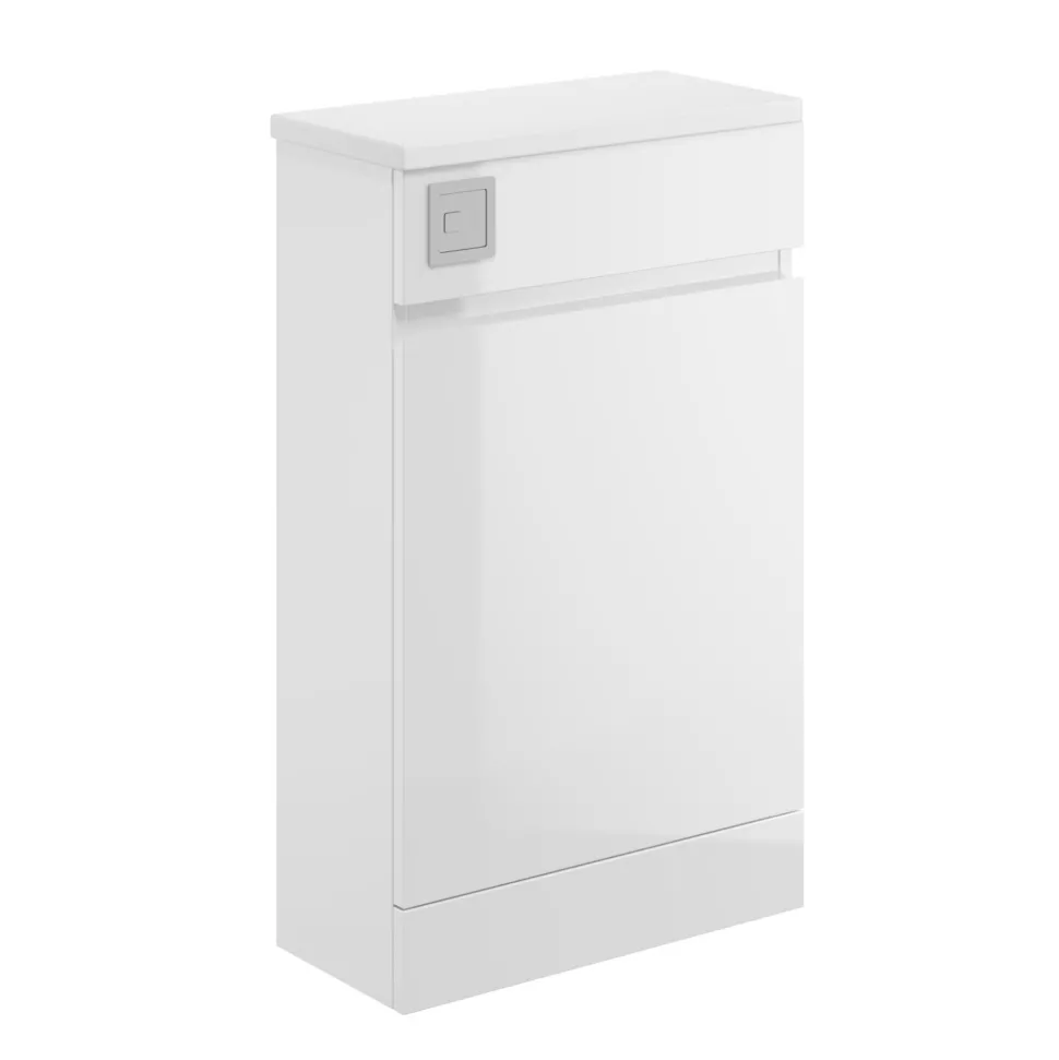 Dylan Waterproof 500mm Gloss White WC Unit