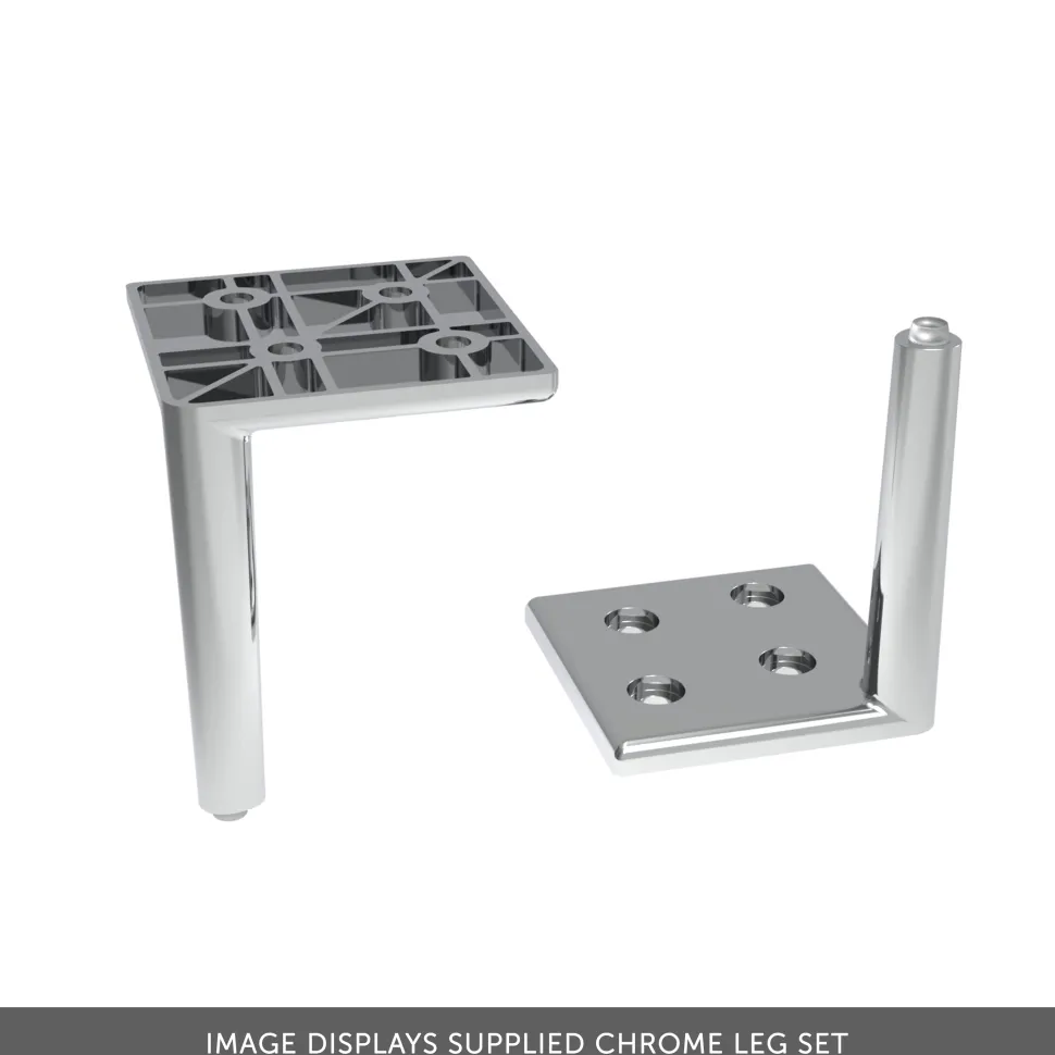 Elara 500mm Floorstanding Stone Fluted Vanity Unit & Basin with Leg Set