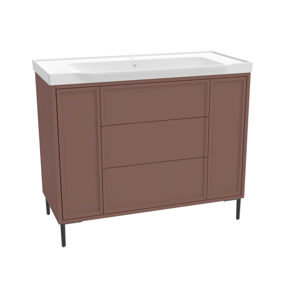 Elara 1000mm Floorstanding Vanity Unit & Basin with Leg Set