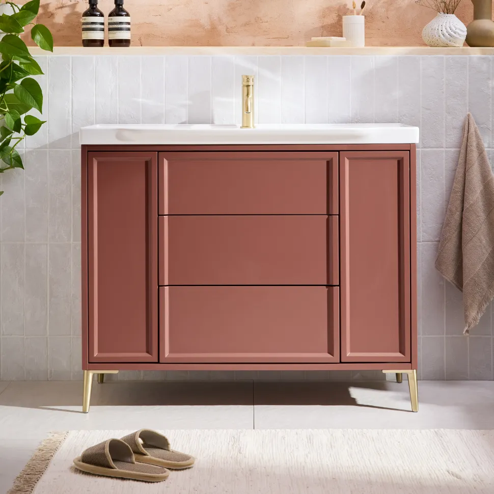 Elara 1000mm Floorstanding Vanity Unit & Basin with Leg Set