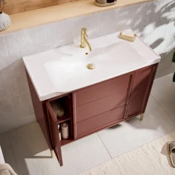 Elara 1000mm Floorstanding Vanity Unit & Basin with Leg Set