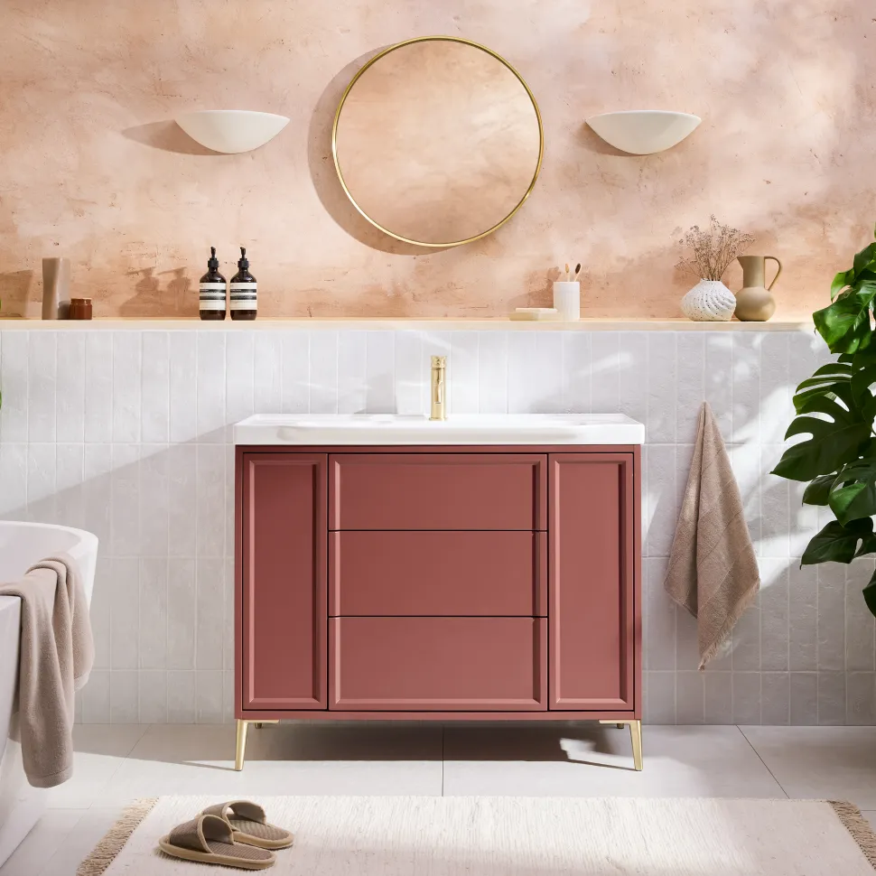 Elara 1000mm Floorstanding Vanity Unit & Basin with Leg Set
