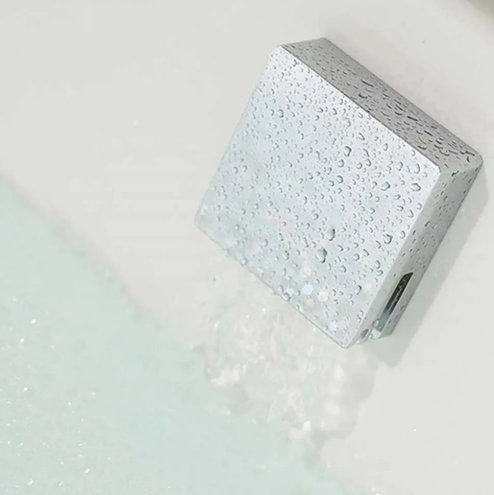 Elijah Concealed Shower Valve with Fixed Head, Slide Rail Kit & Overflow Bath Filler