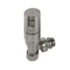 EliteHeat Angled Thermostatic Radiator Valves - Nickel