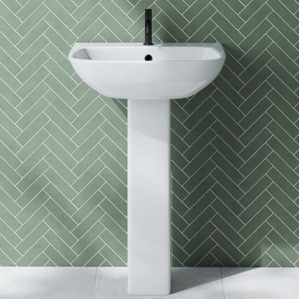 Emily Compact Bathroom Suite with Rimless Toilet & Space Saving Bath